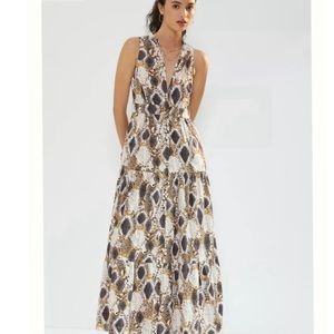 Anthropologie Maeve Button Down Maxi Size 4